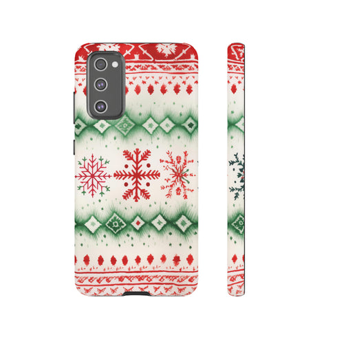 Icelandic Watercolor inspired by Christmas Sweaters - Impact Resistant Phone Case Samsung Galaxy S20 FE Matte